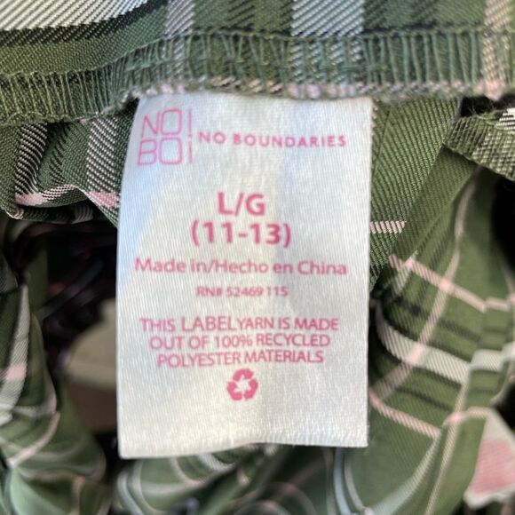 No Boundaries Plaid Mini Skirt Size L (11-13) EUC - Picture 6 of 7